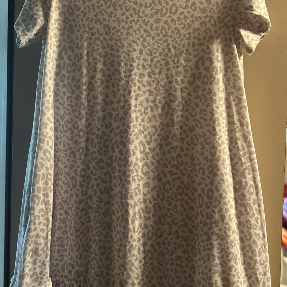 Tickled Teal Short Sleeve T-Shirt Dress